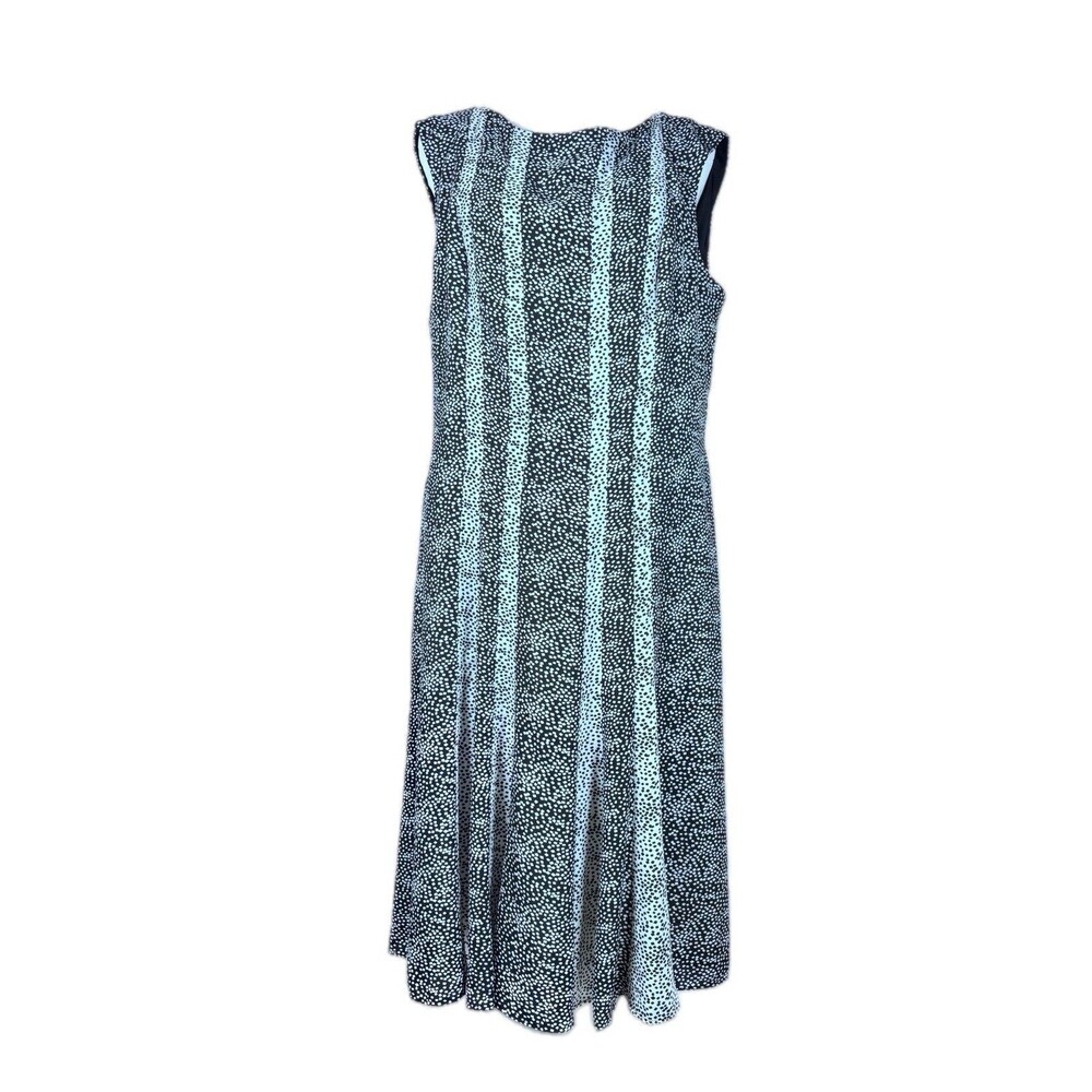 ANNE KLEIN Black and White Back Zip Closure Size 14